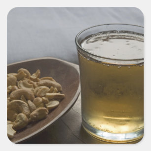 Adesivo Quadrado Brasil. Um Copo de Atualização da Energia Guaran