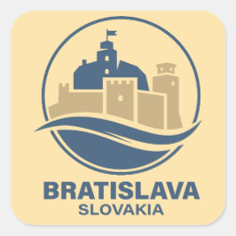 Adesivo Quadrado Bratislave Slovakia Europe
