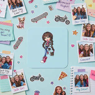 Adesivo Quadrado Bratz