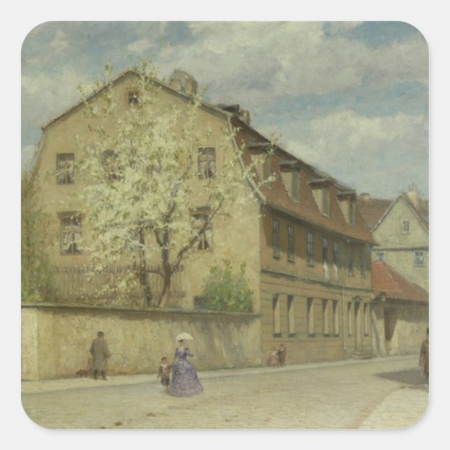 Adesivo Quadrado Braune, Weimar (Frente)