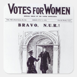 Adesivo Quadrado Bravo, N.U.R! , capa 'de votos para