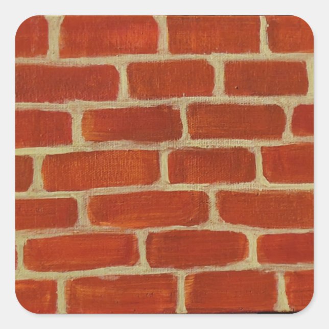 Adesivo Quadrado Brick Wall (Frente)