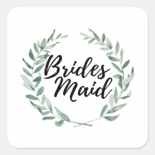 Adesivo Quadrado Bridesmaid