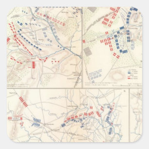Adesivo Quadrado Brigada de Cav, cedro Mtn, Manassas, funcionamento