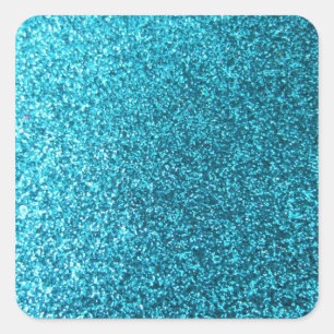 Adesivo Quadrado Brilhante Azul Faux