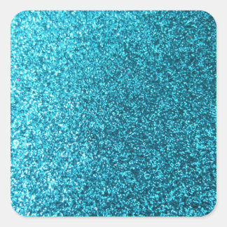 Adesivo Quadrado Brilhante Azul Faux