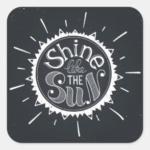 Adesivo Quadrado Brilho como The Sun