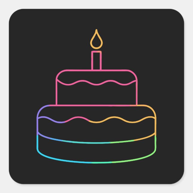 Adesivo Quadrado Brilho Geométrico (Frente)