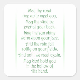 Adesivo Quadrado Brinde Irlandesa