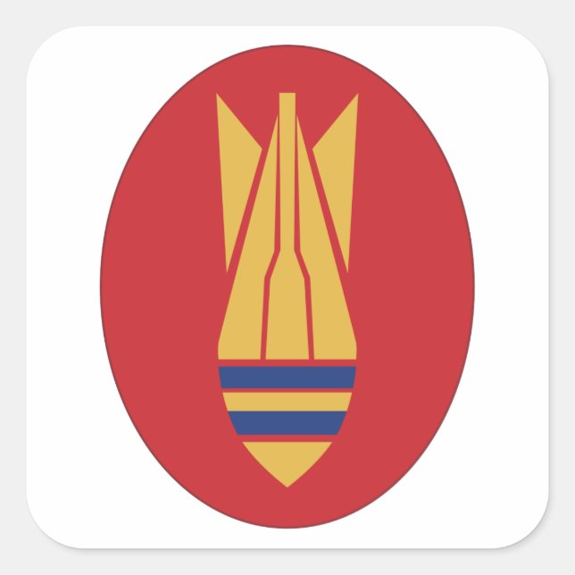 Adesivo Quadrado British EOD (Frente)