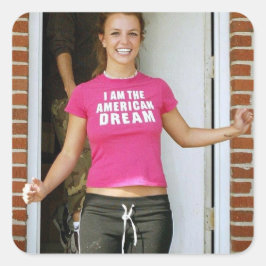 Adesivo Quadrado Britney 