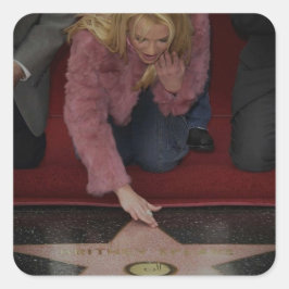 Adesivo Quadrado Britney Spears - Walk of Fame