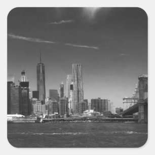 Adesivo Quadrado Brooklyn Preto Panorâmico