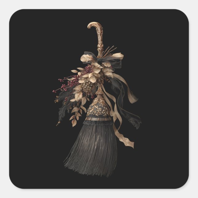 Adesivo Quadrado Broom de ornamentado (Frente)