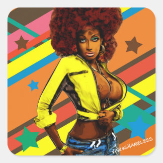 Adesivo Quadrado Brown Sugar