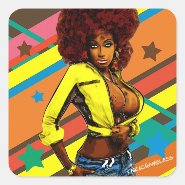 Adesivo Quadrado Brown Sugar (Frente)