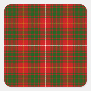 Adesivo Quadrado Bruce tartan xadrez verde