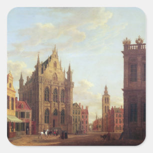 Adesivo Quadrado Bruges, 1824 (óleo no painel)