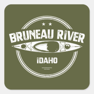 Adesivo Quadrado Bruneau Rio Idaho Kayaking