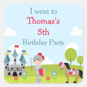 Adesivo Quadrado Brunette Knight Bonito 'Eu fui para'