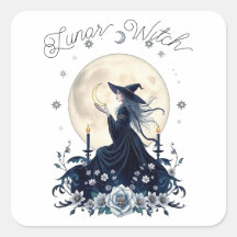 Bruxa Lunar Arte Celestial Personalizada