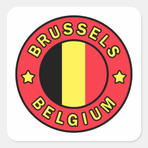 Adesivo Quadrado Bruxelas Bélgica