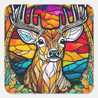 Adesivo Quadrado Buck Sticker