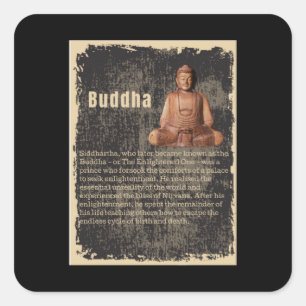 Adesivo Quadrado Buda - Biografia, A Iluminada