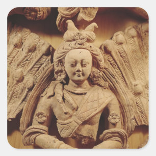 Adesivo Quadrado Buddha Sakyamuni, século de Tumshuq do 6o-7o