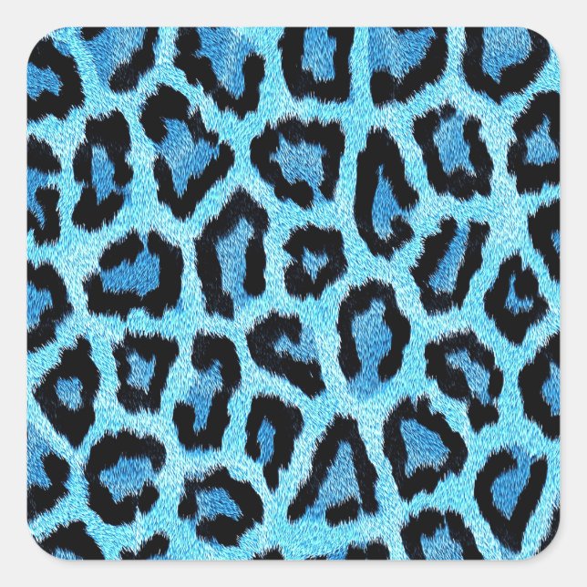 Adesivo Quadrado Bue Trendy Leopard Pattern (Frente)