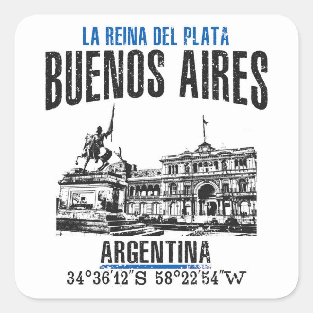 Adesivo Quadrado Buenos Aires (Frente)