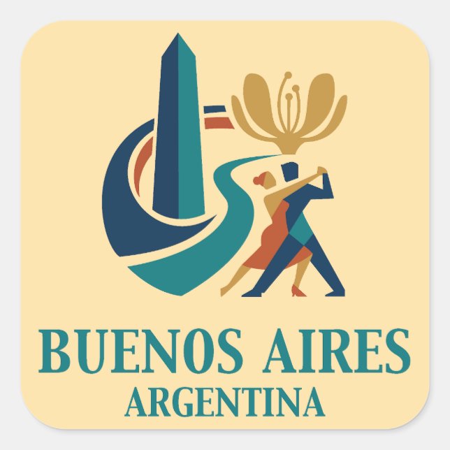 Adesivo Quadrado Buenos Aires Argentina (Frente)