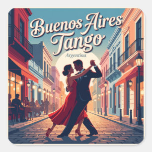 Adesivo Quadrado Buenos Aires Tango Argentina