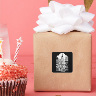 Adesivo Quadrado Built by Dreams Driven by Hustle City Design