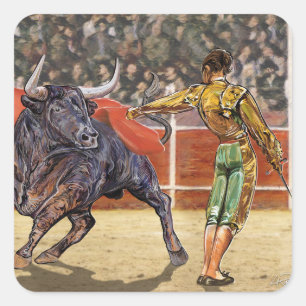 Adesivo Quadrado Bull El Toro Taurus