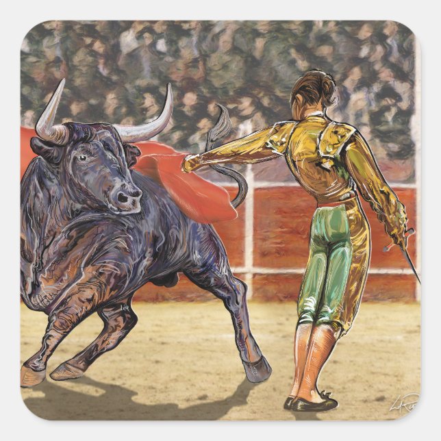 Adesivo Quadrado Bull El Toro Taurus (Frente)