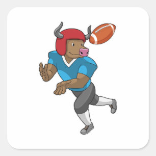 Adesivo Quadrado Bull no futebol