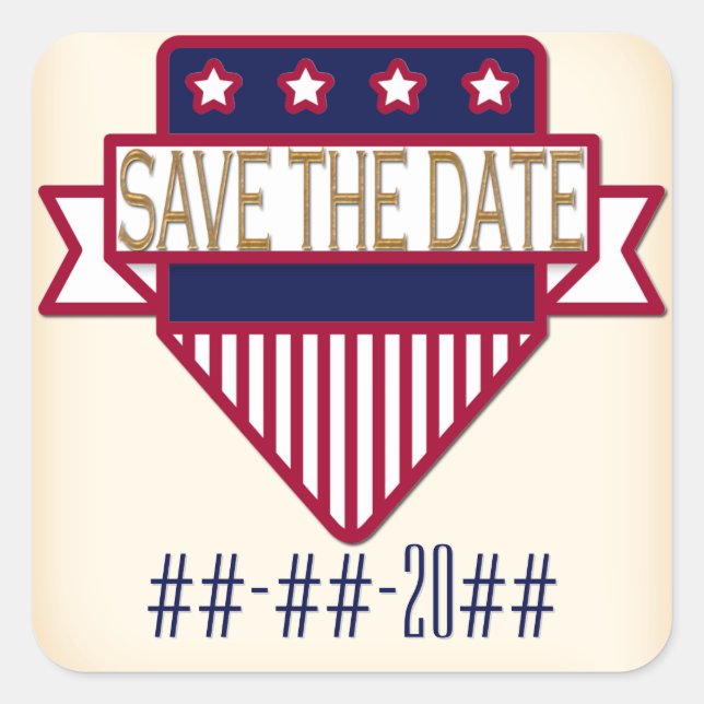 Adesivo Quadrado Bully Pulpit (Coleção de Casamentos) 1904 (Frente)