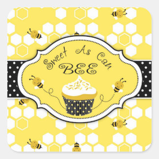 Adesivo Quadrado Bumble Bee Sticker HBSQ 2