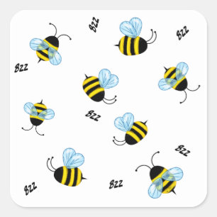Adesivo Quadrado Bumble Bees Ocupado