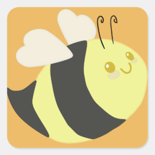Adesivo Quadrado Bumble Stickers