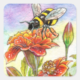 Adesivo Quadrado Bumblebee E Marigold