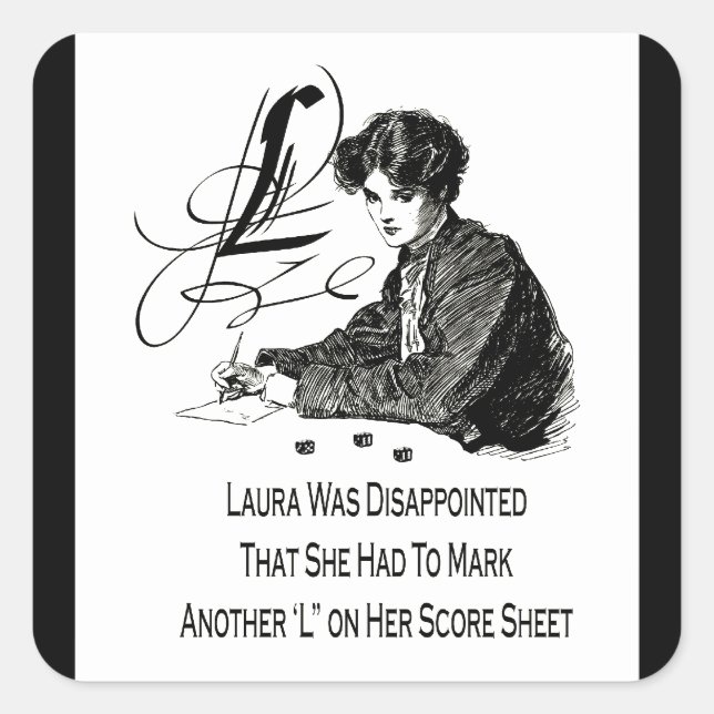 Adesivo Quadrado Bunco Loser (Frente)