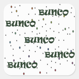 Adesivo Quadrado Bunco Stickers