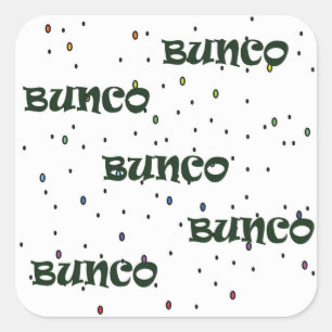 Adesivo Quadrado Bunco Stickers