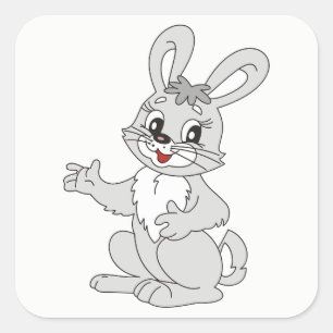 Adesivo Quadrado Bunny