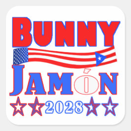 Adesivo Quadrado bunny jamon sticker