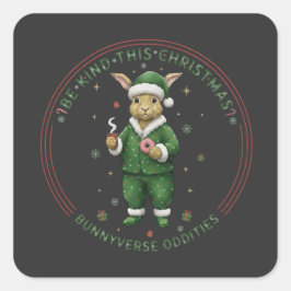Adesivo Quadrado Bunnyverse christmas