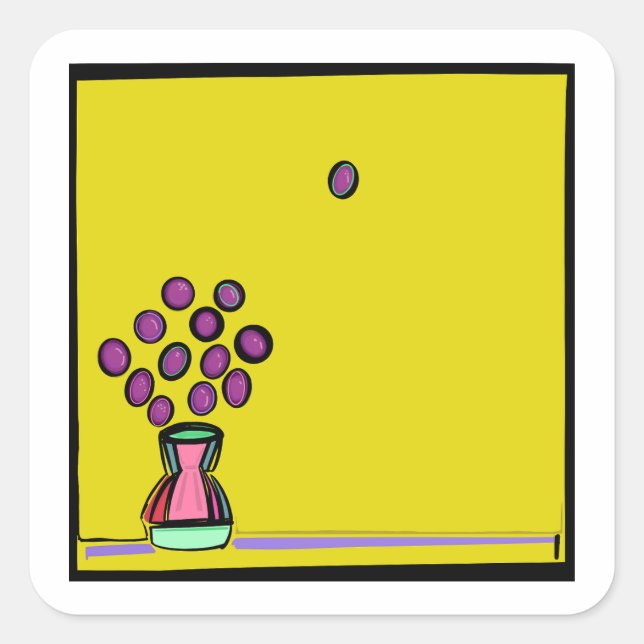 ADESIVO QUADRADO BUQUÊ (Frente)