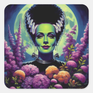 Adesivo Quadrado Buquê de Frankenstein Stickers